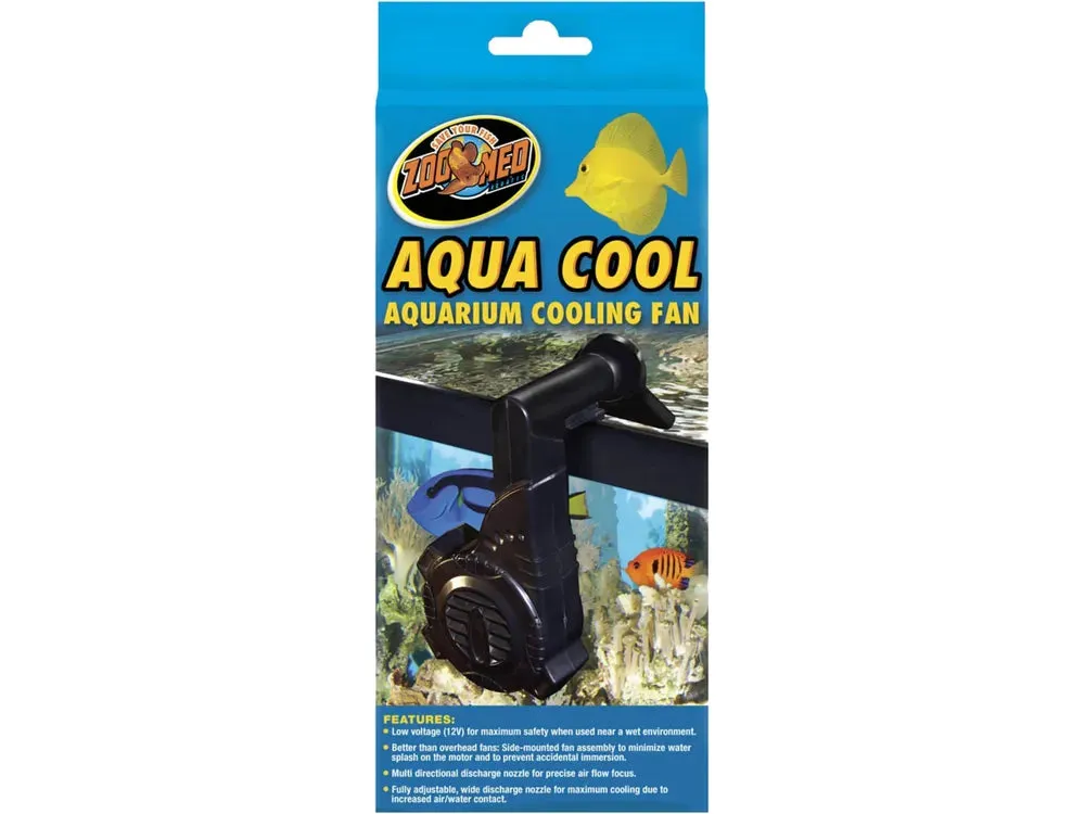 Zoo Med Aqua Cool Aquarium Cooling Fan Black 1ea
