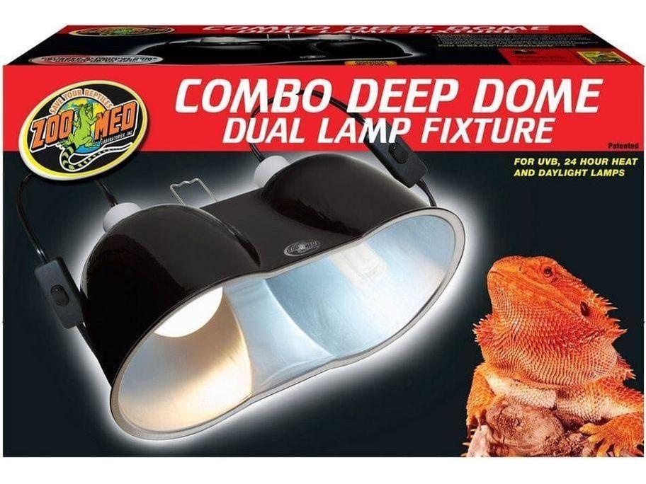 Zoo Med Combo Deep Dome Dual Lamp Fixture