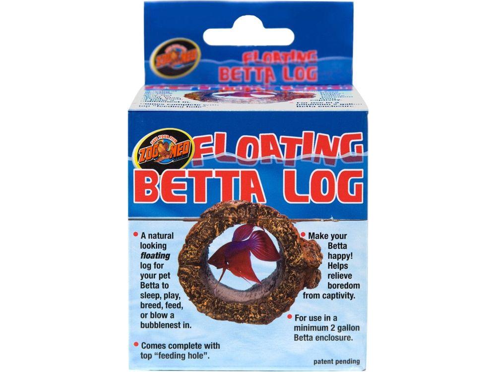 Zoo Med Floating Betta Log Aquarium Ornament Brown, 1ea