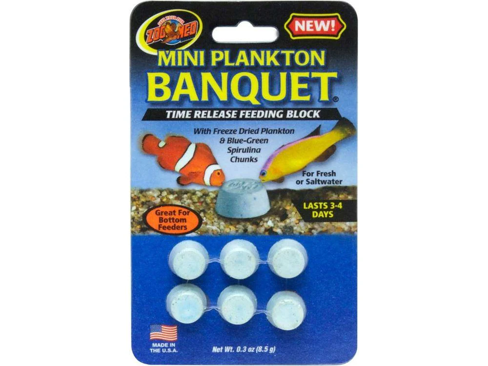 Zoo Med Plankton Banquet Fish Feeding Block 1ea/0.3 oz, Mini