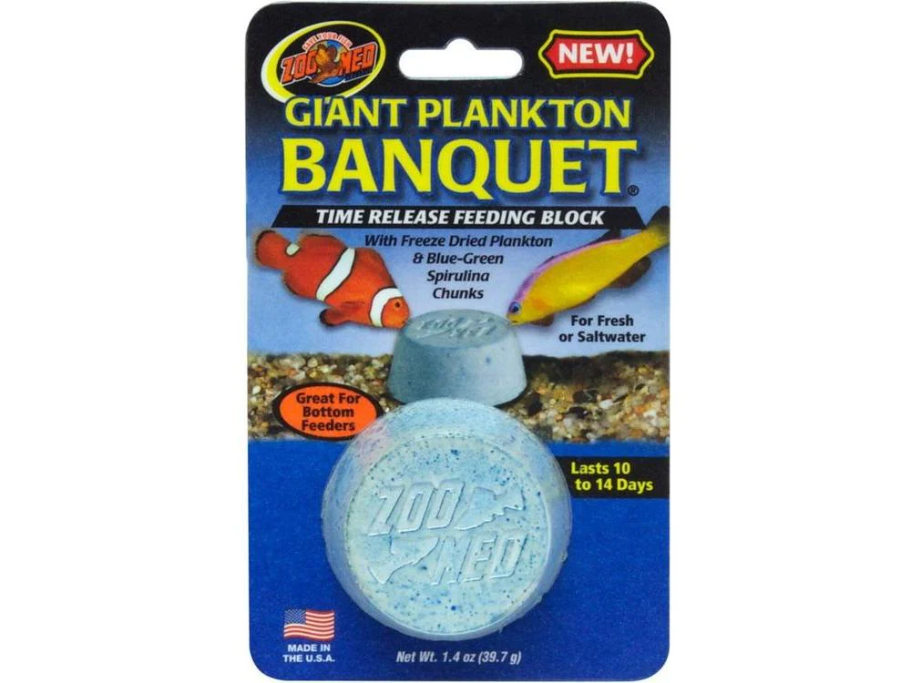 Zoo Med Plankton Banquet Fish Feeding Block 1ea/1.4 oz, Giant
