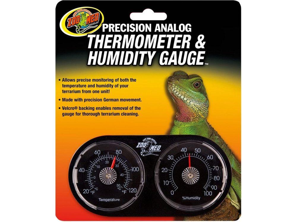 Zoo Med Precision Analog Thermometer & Humidity Gauge