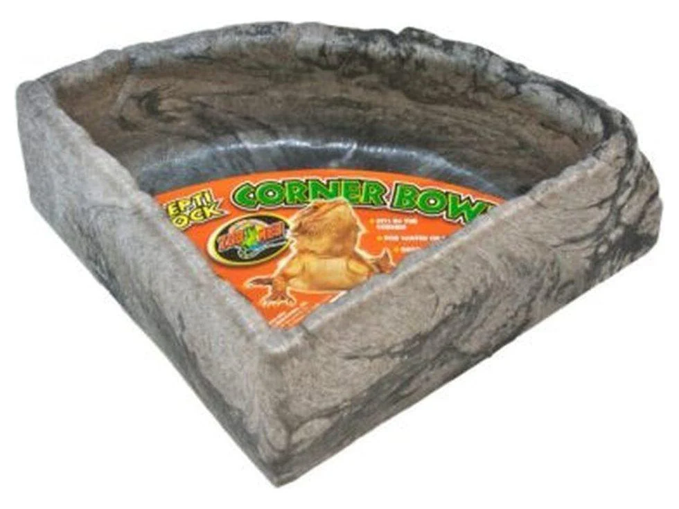 Zoo Med Repti Rock Corner Bowl, Large