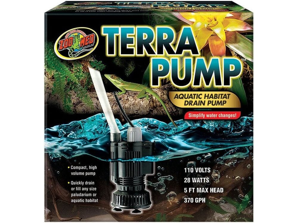 Zoo Med Terra Pump Aquatic Habitat Drain Pump 1ea/370 GPH - Image 2